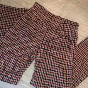 Free People High Rise Checked Pants